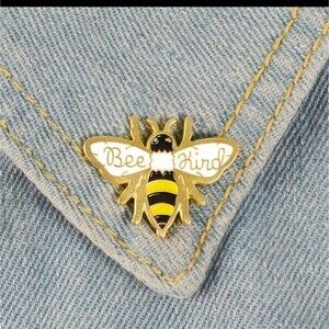 Bee kind bee alloy pin save the bumblebees honeybee